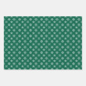 お祭り雪の模様のクリスマス ラッピングペーパーシート (正面3)