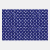 お祭り雪の模様のクリスマス ラッピングペーパーシート (正面2)