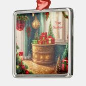 お祭り飾の部屋伝統的、クリスマス – メタルオーナメント (左)
