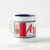 お祭り騒ぎ ツートーンマグカップ (正面左)