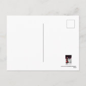 お祭り アートデコ レトロ ビンテージの女性 シーズンポストカード (裏面)