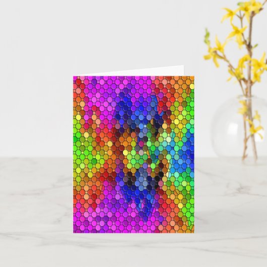 お祭り..... カード (黄色い花)