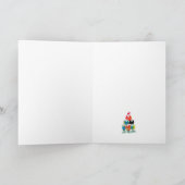 お祭り キュートな ホリデー シーズンの羊の鳴き声 シーズンカード (内部)