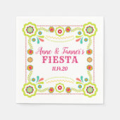 お祭り ナプキン カラフル 花柄 結婚式 パーティー スタンダードカクテルナプキン (正面)