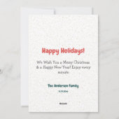 お祭り フローラル リース クリスマス 赤 フォト (裏面)