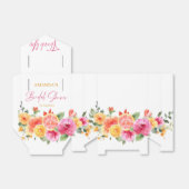 お祭り ブライト フラワーズ スライス シトラス ブライダル シャワー フェイバーボックス (折り畳みなし)