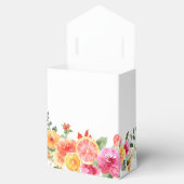 お祭り ブライト フラワーズ スライス シトラス ブライダル シャワー フェイバーボックス (オープン)