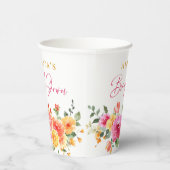 お祭り ブライト フラワーズ スライス シトラス ブライダル シャワー 紙コップ (右)