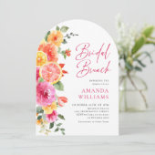 お祭り ブライト フラワーズ フローラル シトラス ウェディング ブランシュ 招待状 (スタンド正面)