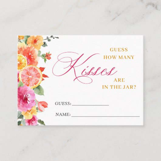 お祭り ブライト フラワー ゲス ハウ メニー ゲーム カード (正面)