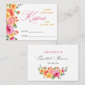 お祭り ブライト フラワー ゲス ハウ メニー ゲーム カード (正面/裏面)