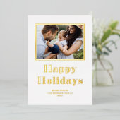 お祭り ボールド タイポグラフィー フォト ハッピー ホリデー (立ち正面)