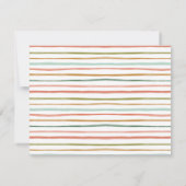 お祭り モダン 水彩 クリスマス ギフト ホリデー ノートカード (裏面)