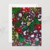 お祭り ヴィンテージ クリスマス ボタニカル フォレスト (正面/裏面)