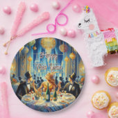 お祭り ヴィンテージ 新年の紙皿 ペーパープレート (パーティー)