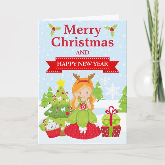 お祭り 赤毛のクリスマスプリンセス シーズンカード (正面)