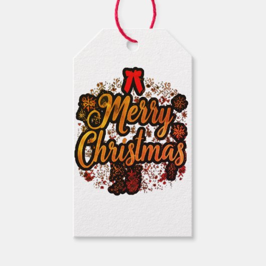 「お祭霜の降りたり:クリスマスワンダーランドファッション」 ギフトタグ (正面)