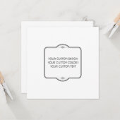 お空白の客様のデザイン- カード (正面/裏面インサイチュ)