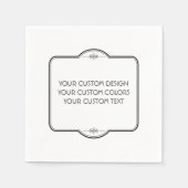 お空白の客様のデザイン- スタンダードカクテルナプキン (正面)