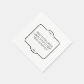 お空白の客様のデザイン- スタンダードカクテルナプキン (角)