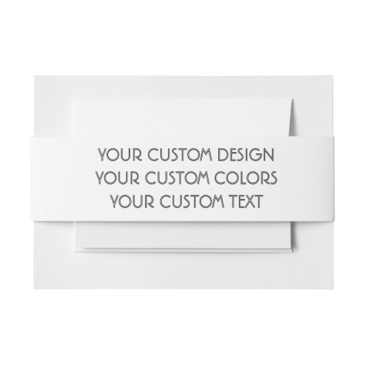 お空白の客様のデザイン- 招待状ベリーバンド (正面例)