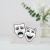 お笑いと悲劇劇場が黒線を覆う シーズンポストカード (スタンド正面)