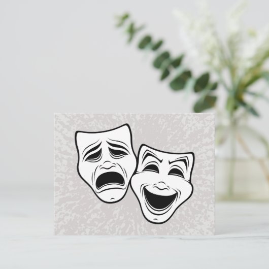 お笑いと悲劇劇場が黒線を覆う シーズンポストカード (スタンド正面)