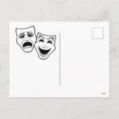 お笑いと悲劇劇場が黒線を覆う シーズンポストカード (裏面)