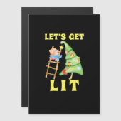 お笑いクリスマス飲み会の定番「Let's Get Lit」 (正面/裏面)