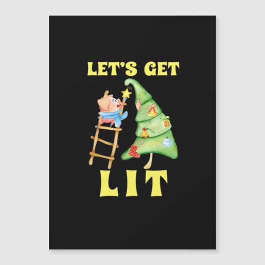 お笑いクリスマス飲み会の定番「Let's Get Lit」 (正面)