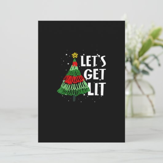 お笑いクリスマス飲酒用男女 シーズンカード (スタンド正面)