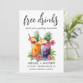 お笑いトロピカルパイナップルコクテルの写真ウエディング セーブザデート (スタンド正面)