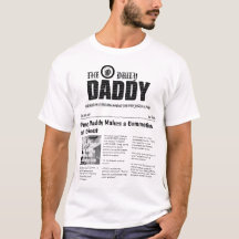 お笑いパパのニュース見出しが躍る'Dad Daily News'