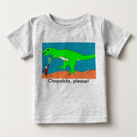 お箸お願い！ ベビーTシャツ (正面)