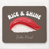 お米とシャイン、寿司猫 マウスパッド (正面)