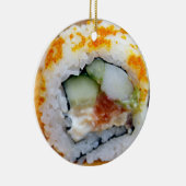 お米のクリスマスおもしろい寿司 セラミックオーナメント (右)