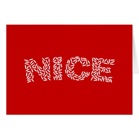 お米のグリーティングカード (正面横)