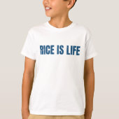 お米は人生 Tシャツ (正面)