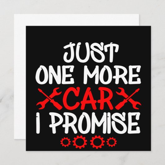 お約束の車をもう1台 招待状 (正面/裏面)