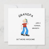 お素晴らしじいちゃんのカードあいさつ 招待状 (正面)