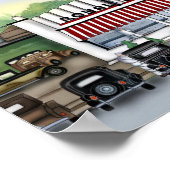 「お素晴らしじいちゃんの乳製品&アイスクリームショップ」 ポスター (角)