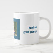 お素晴らしじいちゃん家族の写真 ジャンボコーヒーマグカップ (右)