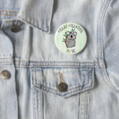 お素晴らしじいちゃん |コアラをテーマにした赤ちゃんシャワー 缶バッジ (インサイチュ)
