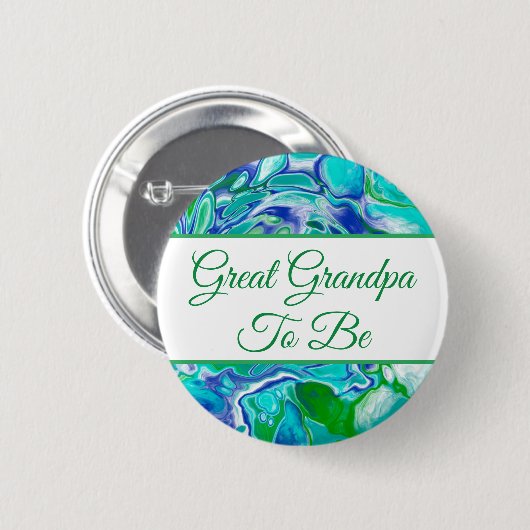 お素晴らしじいちゃん |少年の赤ちゃんシャワーボタン 缶バッジ (正面&裏面)