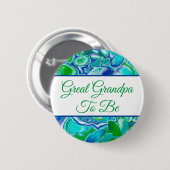 お素晴らしじいちゃん |少年の赤ちゃんシャワーボタン 缶バッジ (正面&裏面)