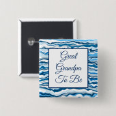 お素晴らしじいちゃん |少年の赤ちゃんシャワー 缶バッジ (正面&裏面)