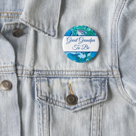 お素晴らしじいちゃん |少年の赤ちゃんシャワー 缶バッジ (インサイチュ)