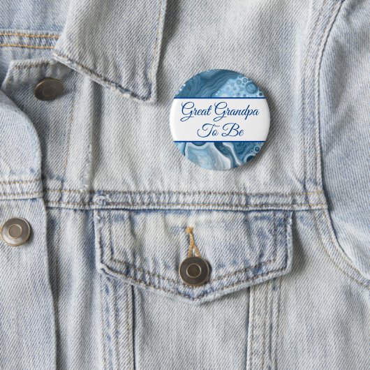 お素晴らしじいちゃん |少年の赤ちゃんシャワー 缶バッジ (インサイチュ)