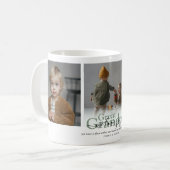 お素晴らしじいちゃん「愛してる」 3 Photo Collage コーヒーマグカップ (正面左)