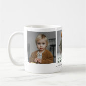 お素晴らしじいちゃん「愛してる」 3 Photo Collage コーヒーマグカップ (左)